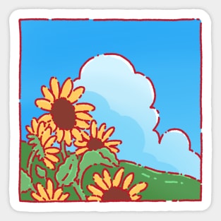 Sunflowers Sticker